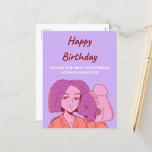 Grattis på födelsedagen din bästa flickvän