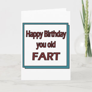 Grattis på födelsedagen Din gamla Fart Kort