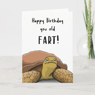 Grattis på födelsedagen Din gamle Fart - Superskoj Kort