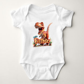 Grattis på födelsedagen Dinosaurie – Barn Dino-fes T Shirt