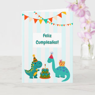 Grattis på födelsedagen Dinosaurie Kort