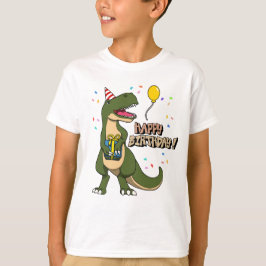 Grattis på födelsedagen Dinosaurie T-Rex T Shirt