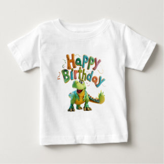 Grattis på födelsedagen Dinosauriehälsning – Söt D T Shirt