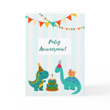 Grattis på födelsedagen Dinosaurkort