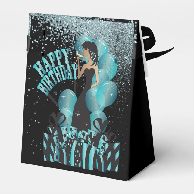 Grattis på födelsedagen Diva Girl | DIY NAMN | Tur Presentaskar (Baksidan Sidan)