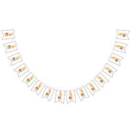 Grattis på födelsedagen Djur Samling Girlang Banne Vimplar