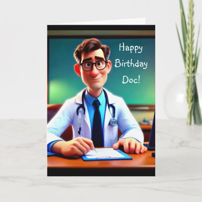 Grattis på födelsedagen Doc Kort (Framsida)