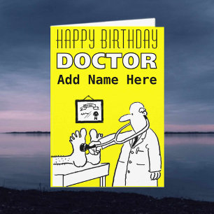 Grattis på födelsedagen Doktor - Anpassa front och Kort