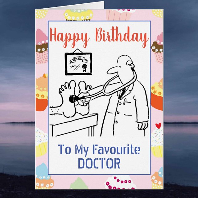 Grattis på födelsedagen Doktor Hälsningskort (Skapare uppladdad)