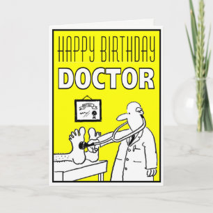 Grattis på födelsedagen Doktor-kort för anpassning Kort