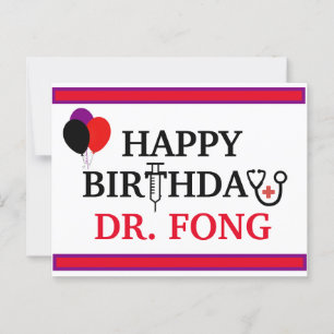 Grattis på födelsedagen - Doktor Vård Medicinsk Po Vykort