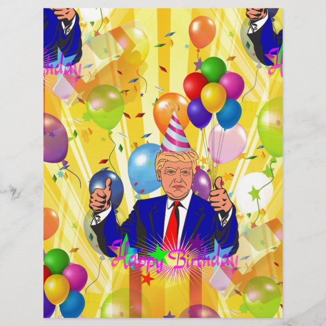 grattis på födelsedagen donald trast (Framsida)