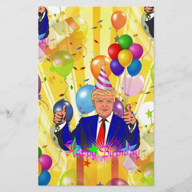 grattis på födelsedagen donald trast (Framsida)