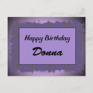 Grattis på födelsedagen Donna Vykort