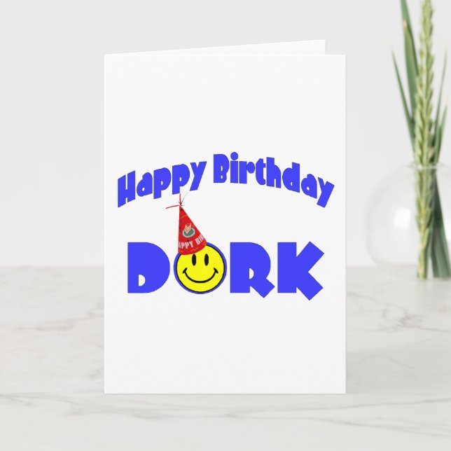 Grattis på födelsedagen Dork Kort (Framsida)