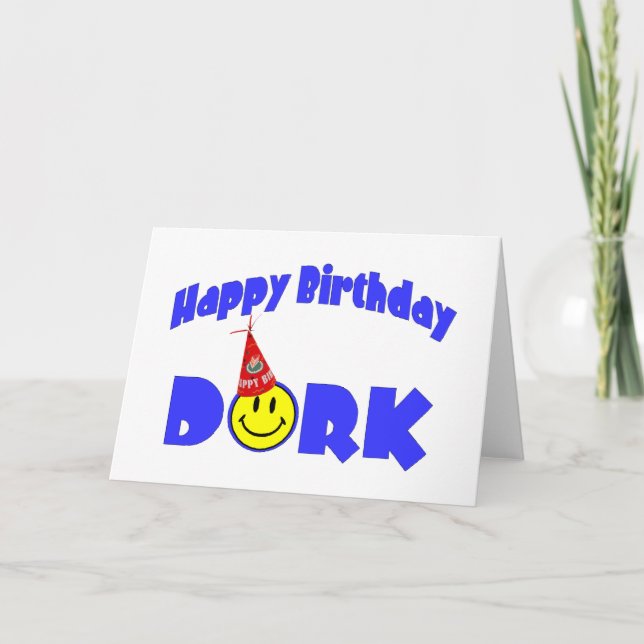 Grattis på födelsedagen Dork Kort (Framsida)
