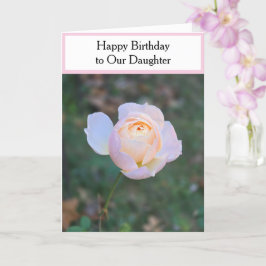 Grattis på födelsedagen Dotter Pastel Rosa ros Kort