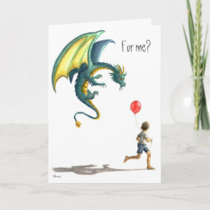 Grattis på födelsedagen Dragon Kort