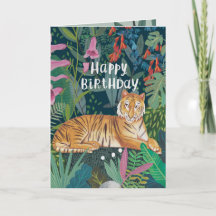 Grattis på födelsedagen Dschungertiger-Illustratio