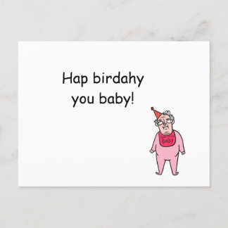 Grattis på födelsedagen du Big Baby! Vykort