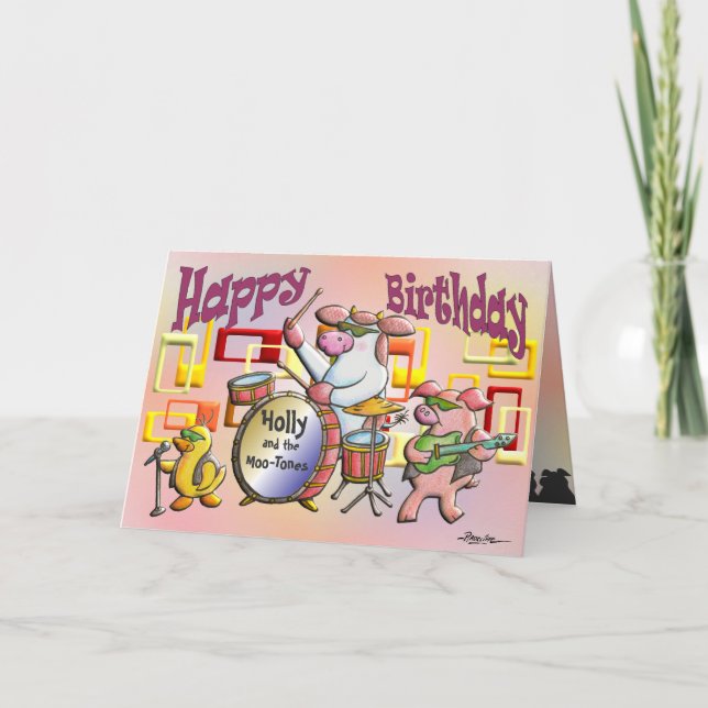 Grattis på födelsedagen! Du Sten! Kort (Framsida)