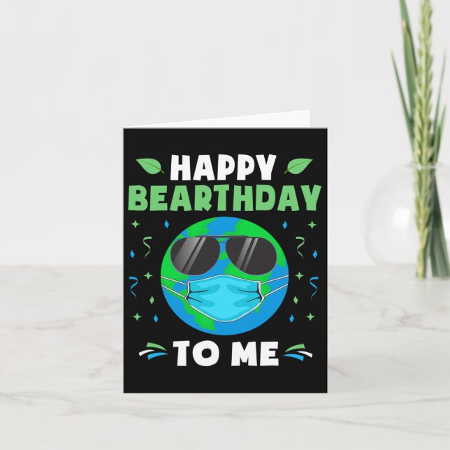 Grattis på födelsedagen Earth Day-munnen - underli Kort (Framsida)