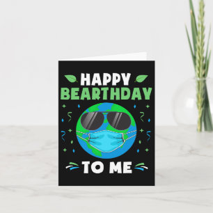 Grattis på födelsedagen Earth Day-munnen - underli Kort