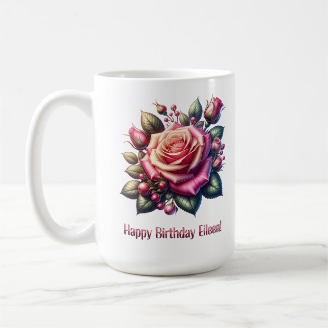 Grattis på födelsedagen Eileen Kaffemugg (Vänster)