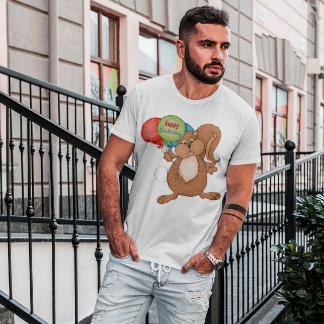 Grattis på födelsedagen Ekorre Herr T-Shirt (Skapare uppladdad)