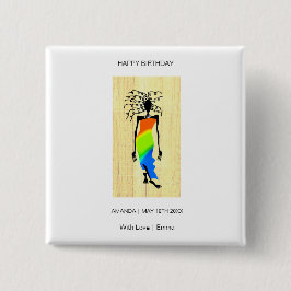 Grattis på födelsedagen, Elegant och Snyggt Knapp