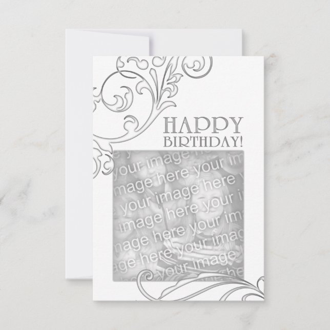 grattis på födelsedagen (eleganten blomstrar) (Framsida)