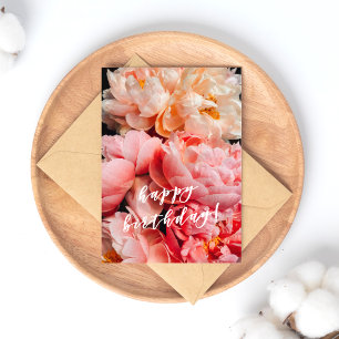 Grattis på födelsedagen! Elegantens Rosa och persi Vykort