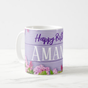 Grattis på födelsedagen eller andra firande med na kaffemugg