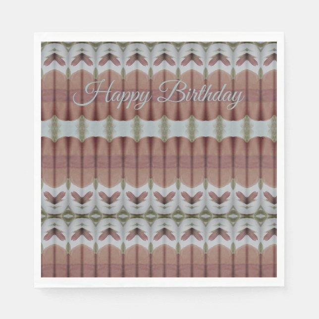 Grattis på födelsedagen eller någon Tillfälle Söt  Pappersservett (Framsidan)