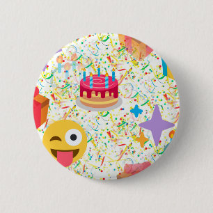 grattis på födelsedagen emoji knapp