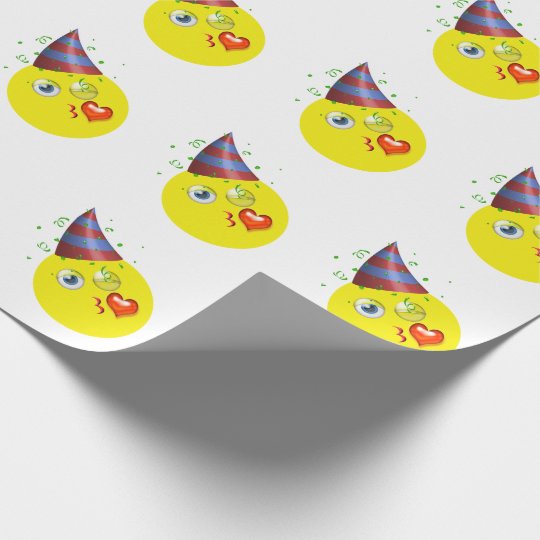 Grattis på födelsedagen Emoji Presentpapper