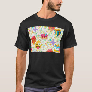 grattis på födelsedagen emoji tee shirt