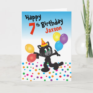Grattis på födelsedagen En cool katt Kort