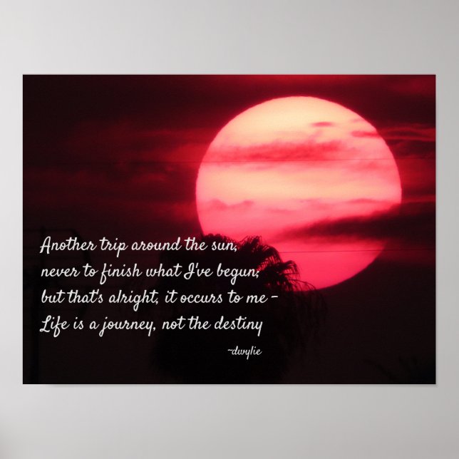 Grattis på födelsedagen - En ny resa runt solen Poster (Framsidan)