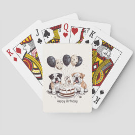 Grattis på födelsedagen English Bullhundars Casinokort