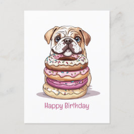 Grattis på födelsedagen English Bullhundars Helg Vykort