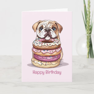 Grattis på födelsedagen English Bullhundars Kort