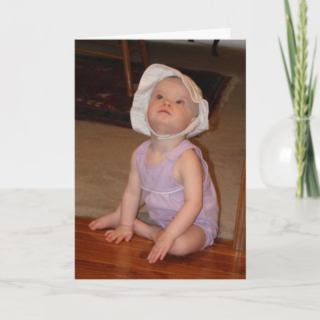 Grattis på födelsedagen ett år gammal flicka kort (Framsida)