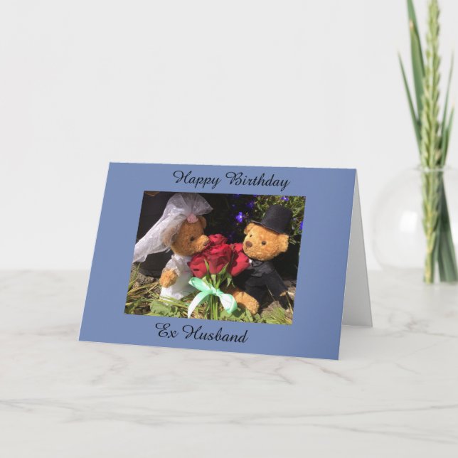 Grattis på födelsedagen ex make-kort kort (Framsida)