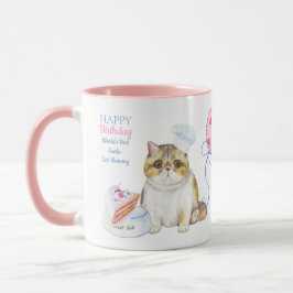 Grattis på födelsedagen EXOTIC Cat Mamma - Personl Mugg
