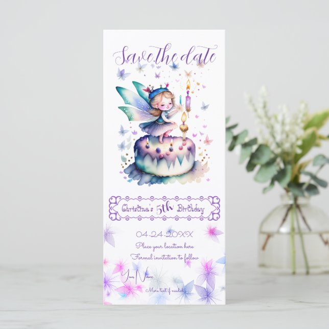 Grattis på födelsedagen Fairy 01 (Stående Fram)