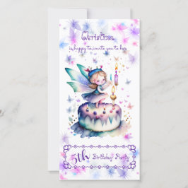 Grattis på födelsedagen Fairy 01 Spara Datumet