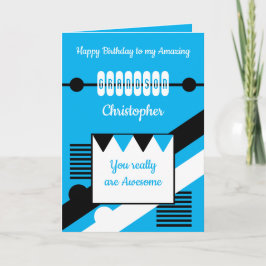 Grattis på födelsedagen fantastisk-barnmorskblått kort