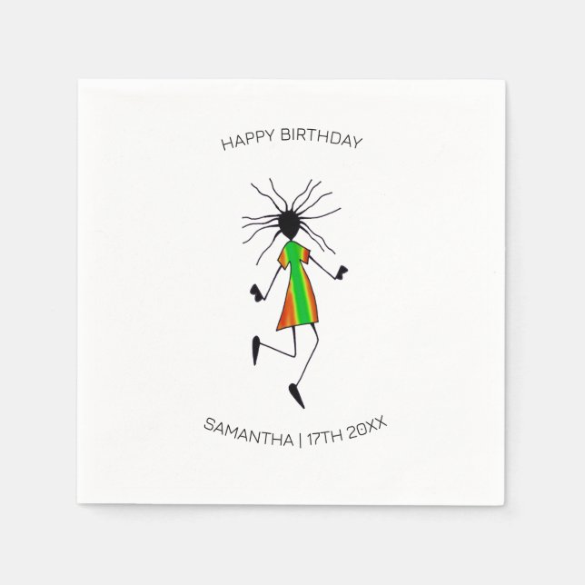 Grattis på födelsedagen, Fantastisk Dance Pappersservett (Framsidan)
