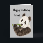 Grattis på födelsedagen Fantastisk Friend Funny Pa Kort<br><div class="desc">Grattis på födelsedagen Friend Funny Panda Bear med texten på insidan säger att det är perfekten att säga att utan dig skulle livet vara PANDAMONIUM. Perfekt för alla de människor som kärlek Pandas.</div>